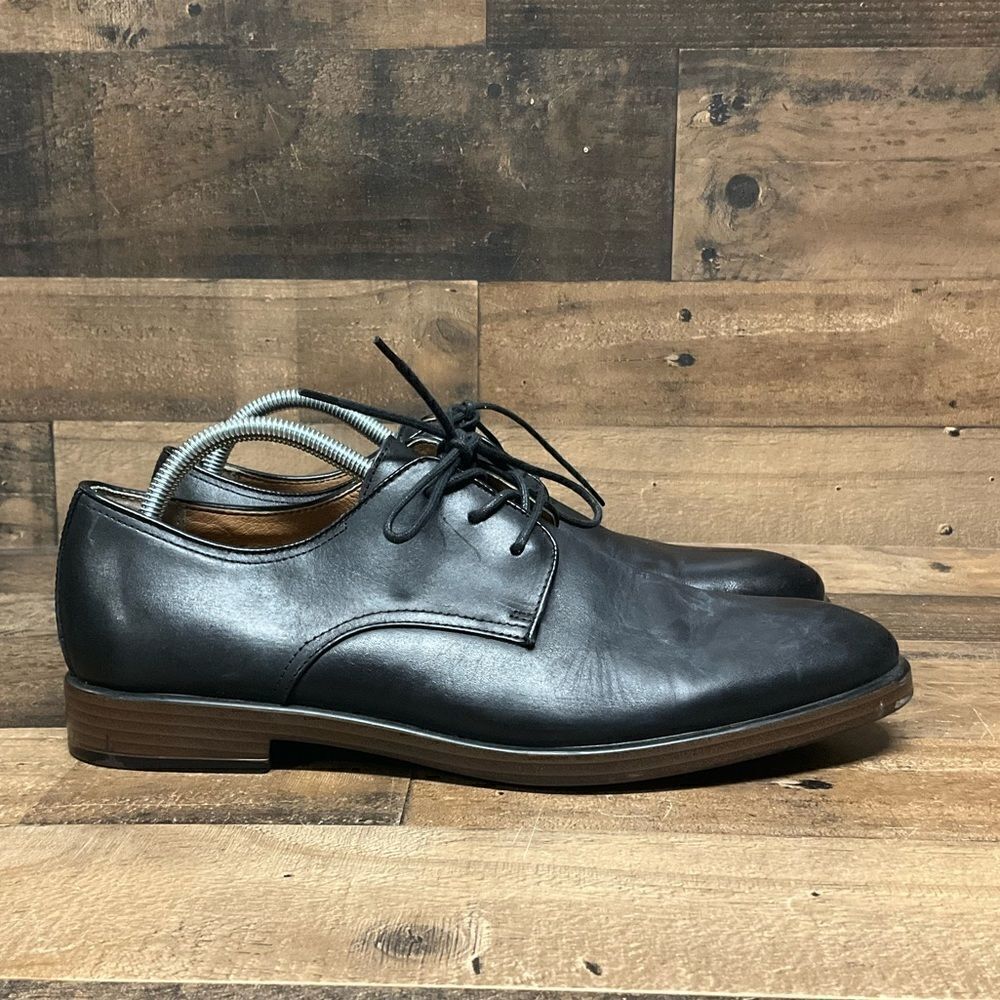 Giorgio Brutini Comfort Black Leather Dress Lace-Up Shoes Men's 9 M